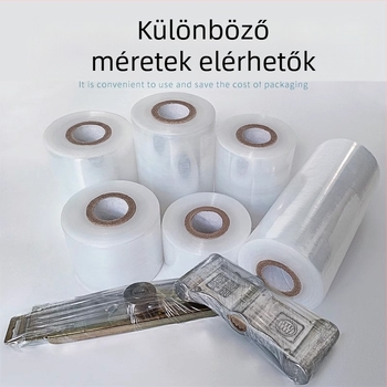 PE stretch fólia csomagoláshoz, anyag PE, csomagolási alkalmazás, feldolgozás és testreszabás elérhető