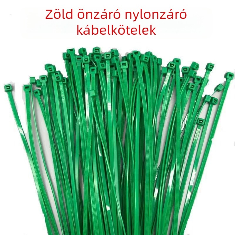 Kábelszalagok, műanyagból, önzáró, gépi gyártású, OPP zacskóban