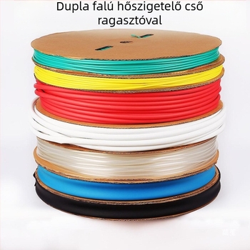 Ragasztóval ellátott hőszorító cső 4:1 elektromos karbantartáshoz, adatkábelszál csövek, 3x zsugorodás