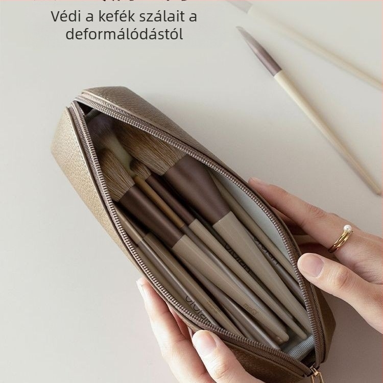 Utazási neszeszer smink- és kozmetikai tárolására, PVC kocka alakú, japán stílus
