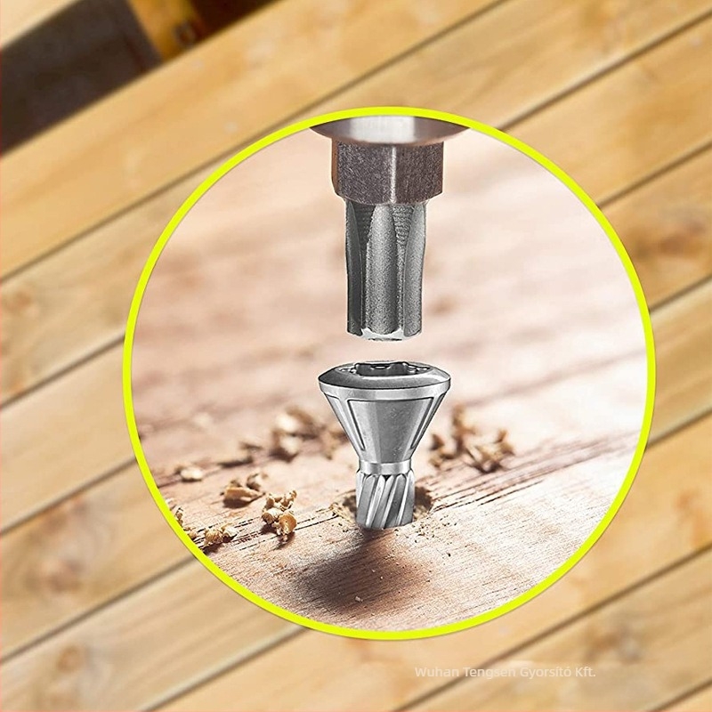 Teraszcsavar rozsdamentes acélból, 304, A2-70, True Color felület, Standard Jie