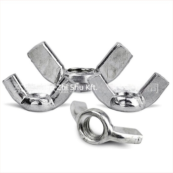 304 rozsdamentes acélból készült szárnyas anya csavar, sima felület, Changxin GB62 A2-70