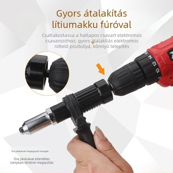 Adapter elektromos fúróhoz nitoláshoz | Anyag: ötvözött acél pisztolyfej | Alkalmazási terület: nitolás | Márka: Wanyu hardware