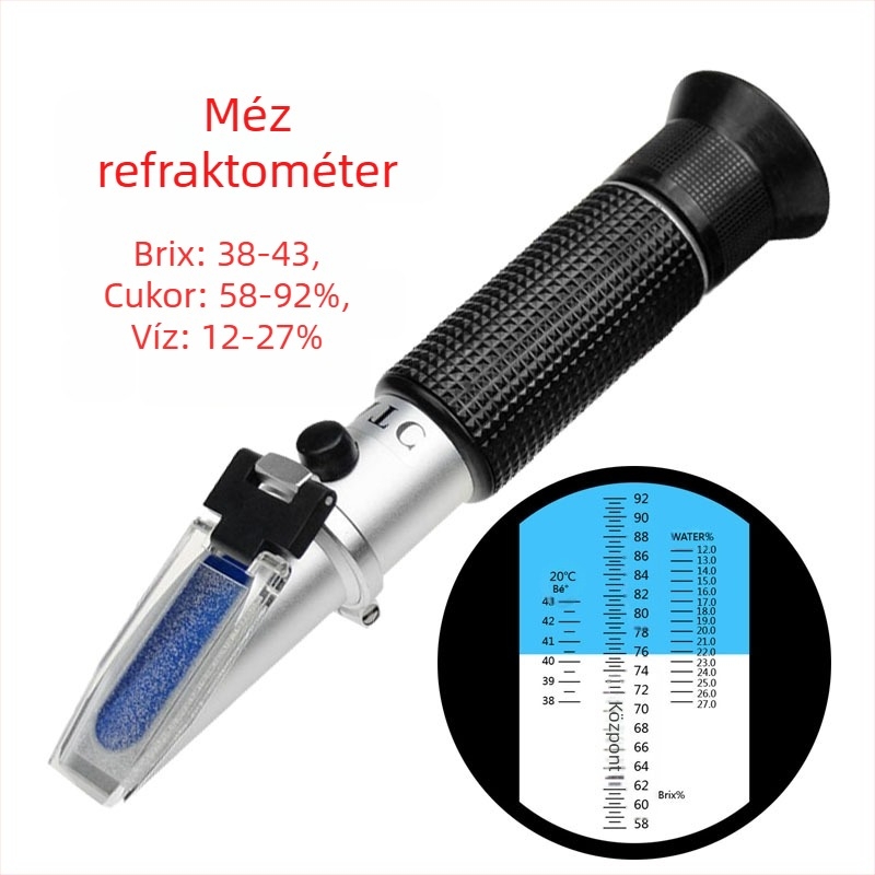 Méz refraktométer a víz- és cukortartalom mérésére — Wuqiang Optics