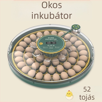 HHD 52 tojás kapacitású automata kikelőgép, intelligens vezérléssel, állattenyésztéshez