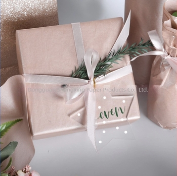 SX ajándékcsomagoló papír, 17 g, csomagolás: OPP zacskó, átláthatóság 50, feldolgozás testreszabható