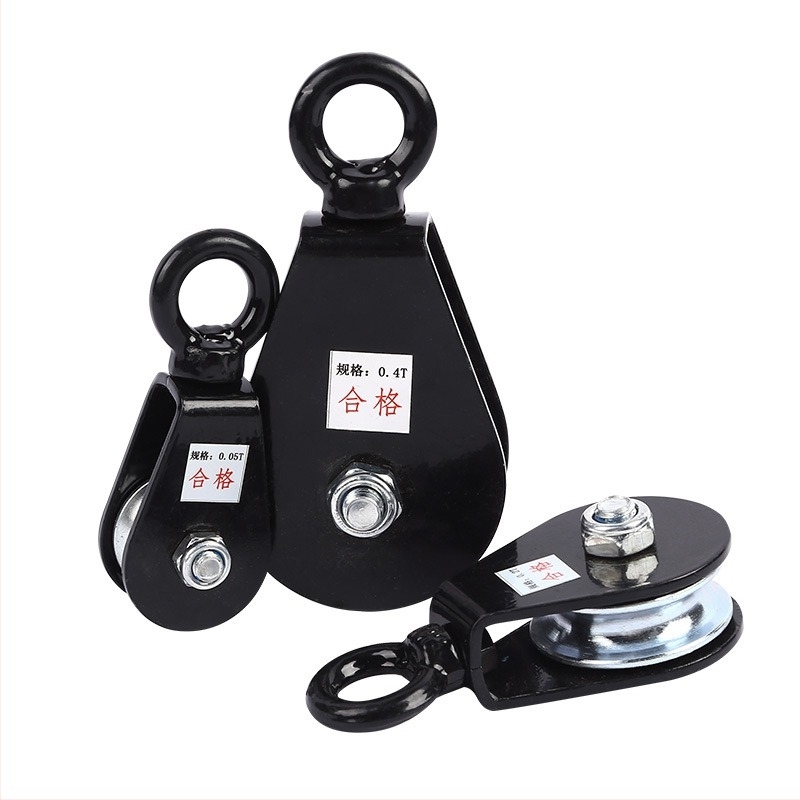 Csapágyas függő vezeték görgő emeléshez | Anyag: ötvözött acél | Teherbírás: 0,03–0,8 t | Alkalmazás: építőipar és ipari gyártás