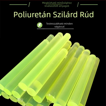 PU rúd – kör keresztmetszetű, hengeres forma, PU anyag, ipari kopásálló alkatrészek