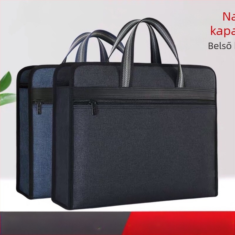 Nylon kettős rétegű irodai irattáska – üzleti táska iratokkal utazásokhoz