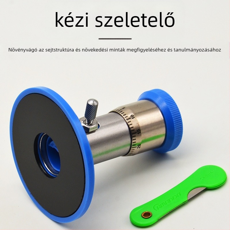 FreeHand szeletelő növényi szeletekhez – biológia oktatási eszköz, fém felépítés, Concentric márka, 1 készlet