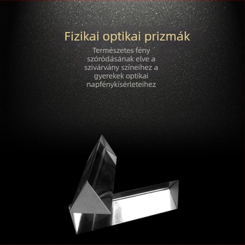BRP51 K9 optikai üveg prizma testreszabott feldolgozással oktatáshoz, kísérletekhez és fényképezéshez