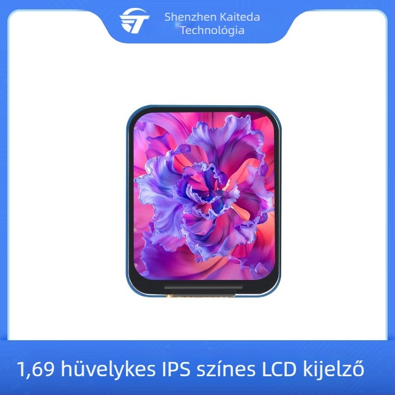 Caturda LCD kijelző SPI interfesz, ST7789V2 meghajtó chip, 240×280 felbontás