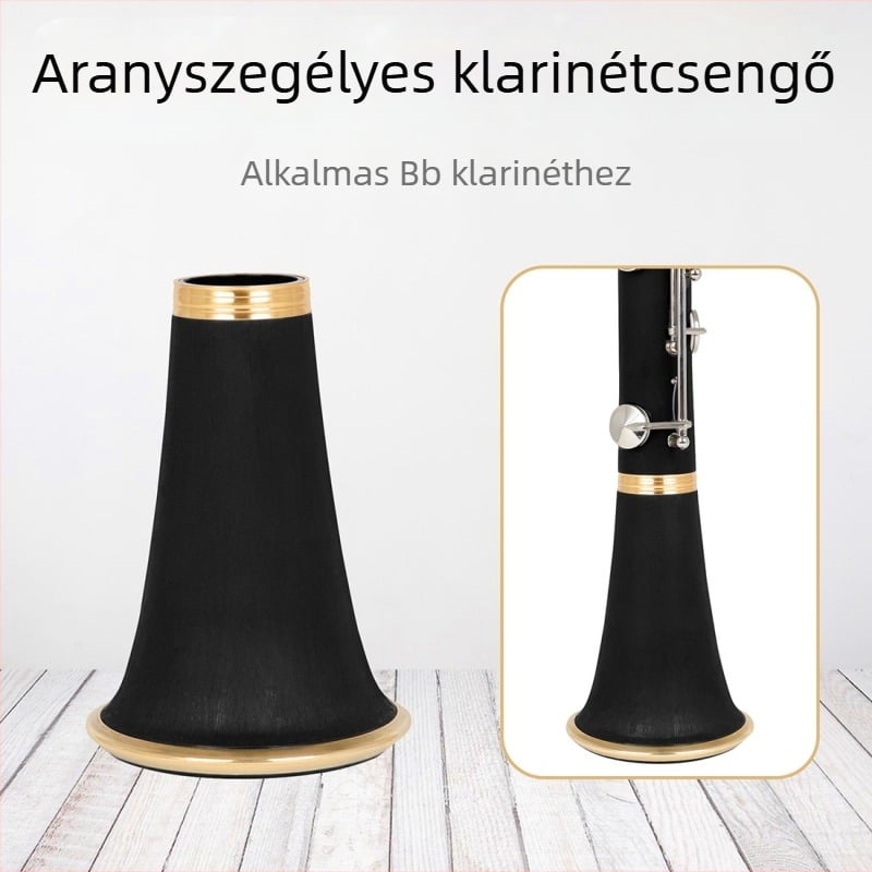 Clarinet kiegészítő CL39 – Bakelit test, nikkelezett rézgyűrű és ötvözet összetevők; PE zacskós csomagolás