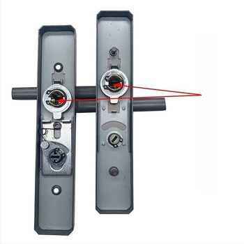 Kulcs nélküli fürdőszoba ajtózár fogantyúval — vasból készült, modern minimalist stílus