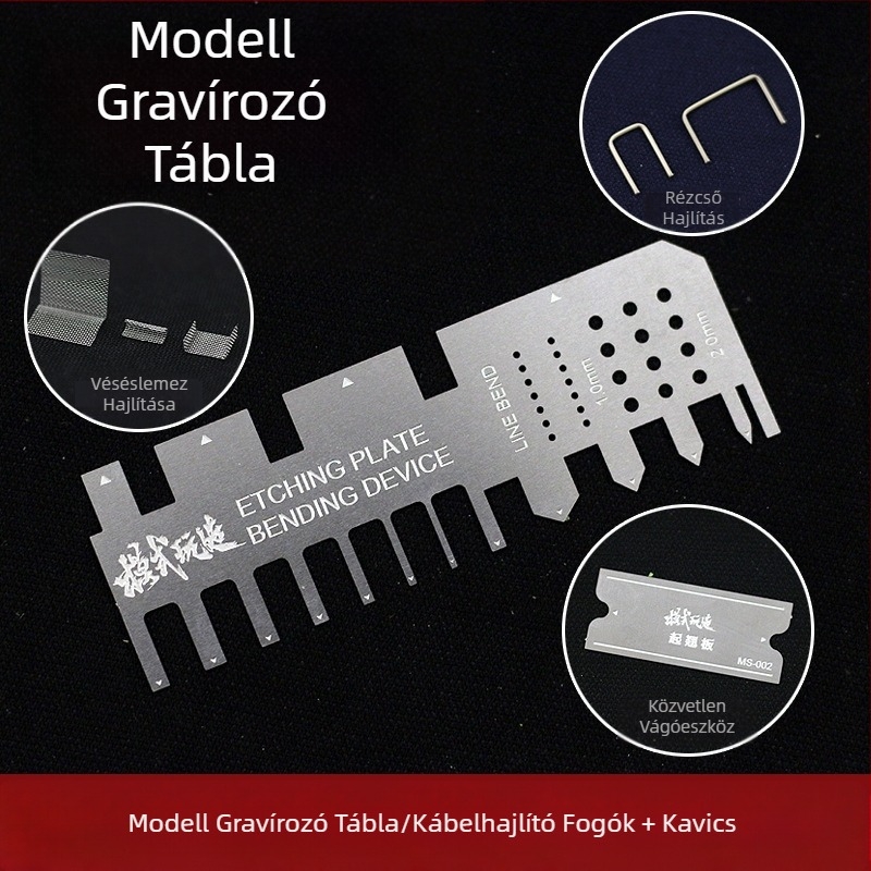 MS002 Pattern Play Gravírozó Lemez – Kézi Sajtófogóval, Rézcső Hajlítás, Fém, Nettó Tömeg 1