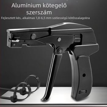 SJ-800A Nylon kötözőgép – kettős funkció: kötözés és vágás, alumínium felépítés, SANJIANG