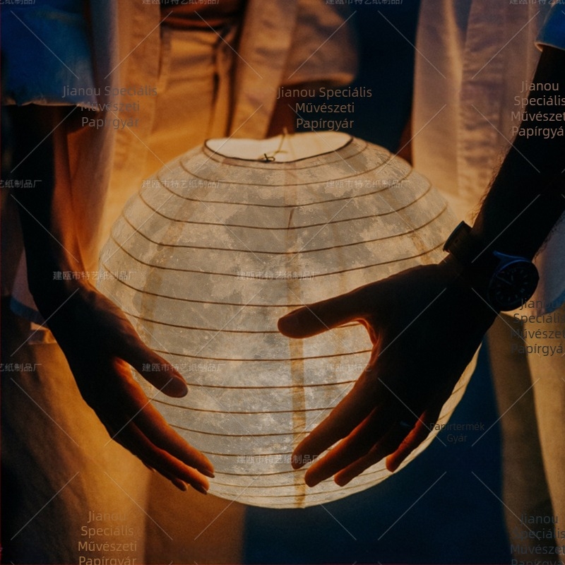 Hold- és bolygó témájú papírlámpás, kézzel készített, kör alakú, DIY dekoráció gyerekzsúrokra és osztályterembe