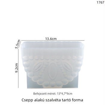 Szilikon sütőforma szabálytalan alakú, DIY kristálygyanta gyártáshoz | egyedi csomagolás