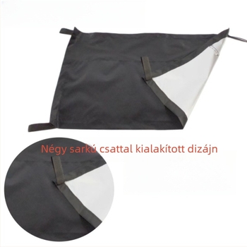 Dobkészlet védőborító, vízálló és UV-álló, poliészter anyagból, görbült vállpánttal.