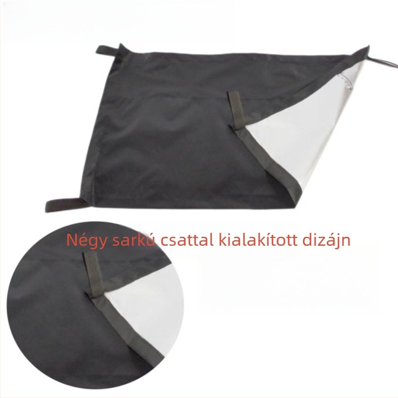 Dobkészlet védőborító, vízálló és UV-álló, poliészter anyagból, görbült vállpánttal.