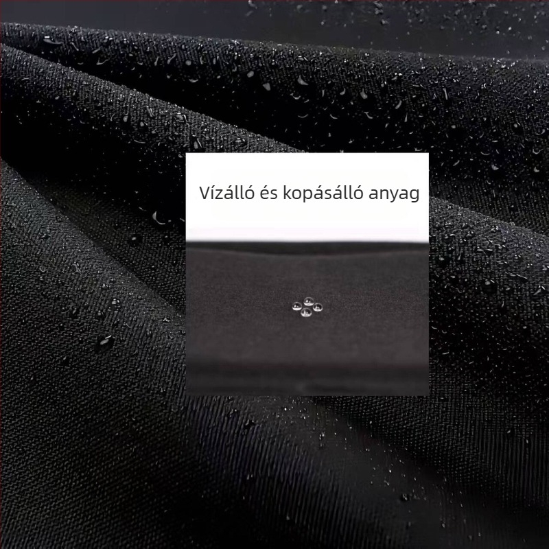 Dobkészlet védőborító, vízálló és UV-álló, poliészter anyagból, görbült vállpánttal.