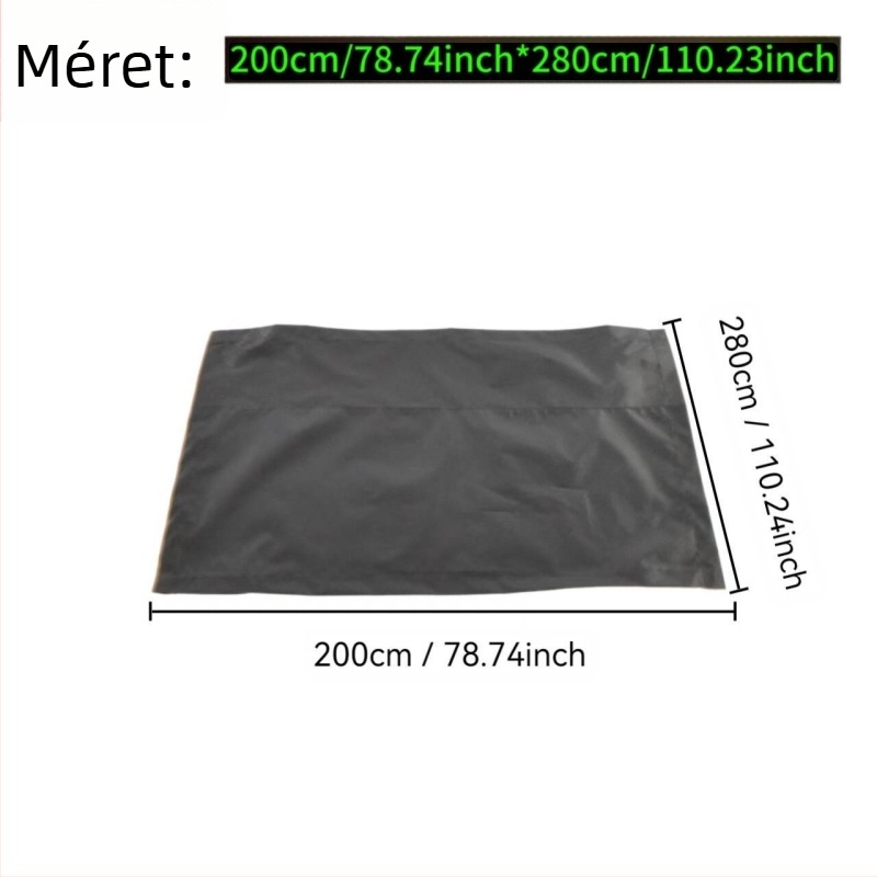 Dobkészlet védőborító, vízálló és UV-álló, poliészter anyagból, görbült vállpánttal.