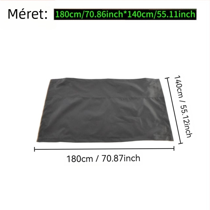 Dobkészlet védőborító, vízálló és UV-álló, poliészter anyagból, görbült vállpánttal.