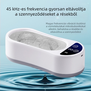 Ultrahangos tisztító doboz USB tápegységgel, mechanikus működés, 3.7V, 2W, kapacitás 301ml-500ml