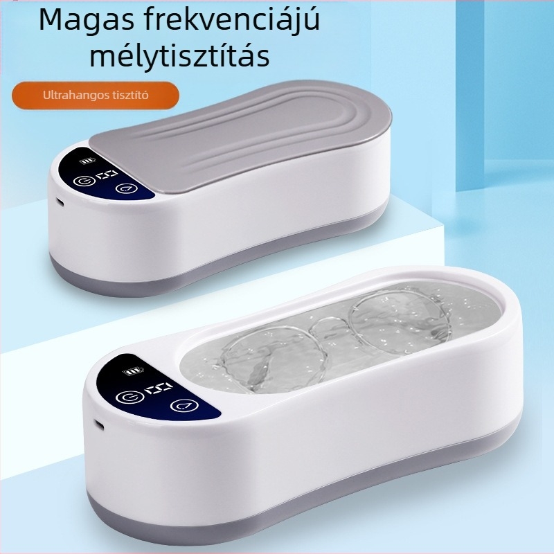 Ultrahangos tisztító doboz USB tápegységgel, mechanikus működés, 3.7V, 2W, kapacitás 301ml-500ml