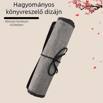 24 ecsetet tartó poliészter rol-táska olaj-, gouache- és akvarell ecsetekhez