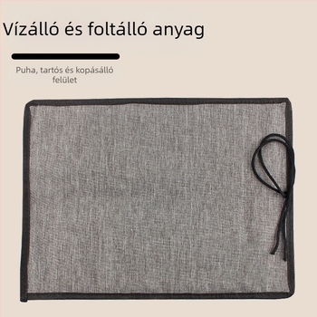 24 ecsetet tartó poliészter rol-táska olaj-, gouache- és akvarell ecsetekhez