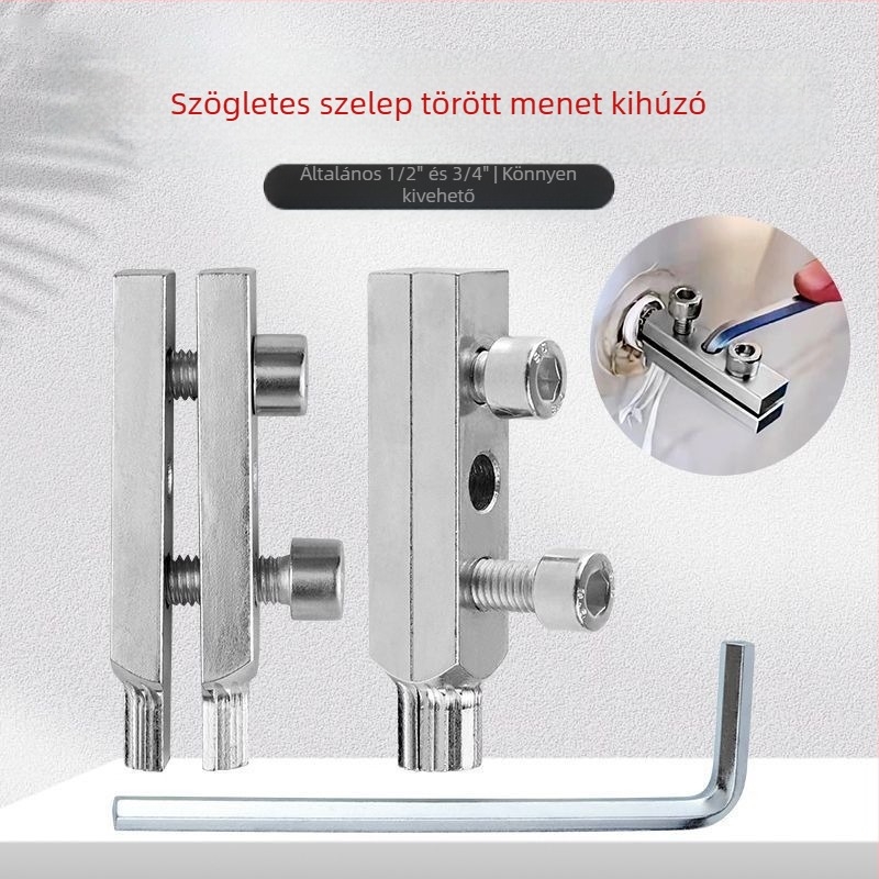 Kiterjesztett menetkivágó szerszám csaptelekhez – Rozsdamentes acél; Otthoni hardver; Márka: Egyéb