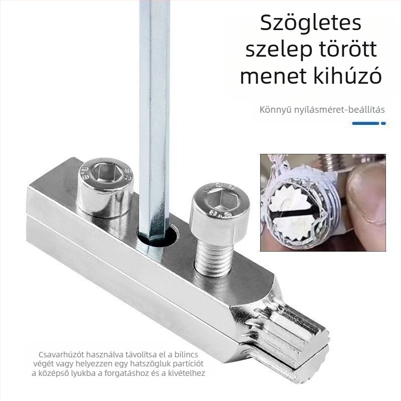 Kiterjesztett menetkivágó szerszám csaptelekhez – Rozsdamentes acél; Otthoni hardver; Márka: Egyéb