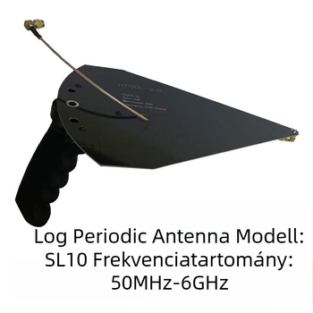 SL1050M 6 GHz logaritmikus periódikus antenna, kézben tartható, irányított, nagy nyereség, szélessávú EMC