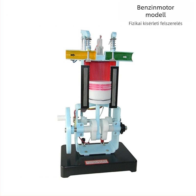 Benzin- és dízelmotor modell – négytaktus belső égésű motor modell középiskolai fizika kísérletekhez, fém kivitel, 20 db-os csomag.