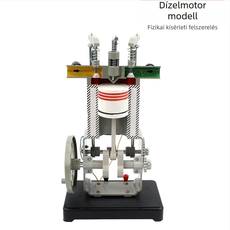 Benzin- és dízelmotor modell – négytaktus belső égésű motor modell középiskolai fizika kísérletekhez, fém kivitel, 20 db-os csomag.