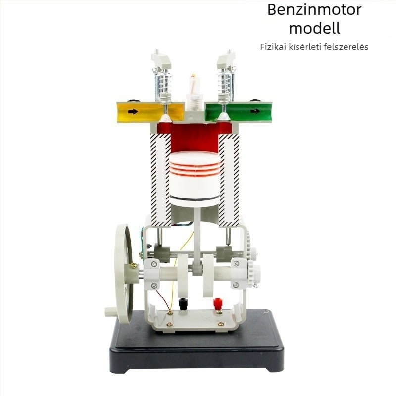 Benzin- és dízelmotor modell – négytaktus belső égésű motor modell középiskolai fizika kísérletekhez, fém kivitel, 20 db-os csomag.