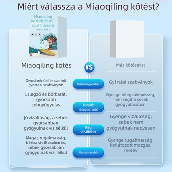Gyermekeknek készült mesés, vízálló tapasz, egyszer használatos, puha PE anyag, 100 db/doboz, Miaoqiling márka