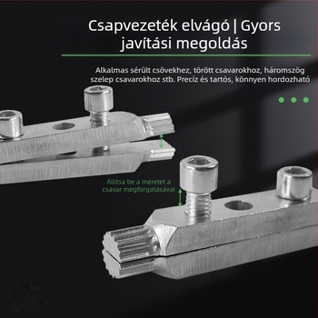 Többcélú törött menet- és csavar-kivonó csaptelekhez és csövekhez, kompatibil elektromos szögcsiszolóval, 24V