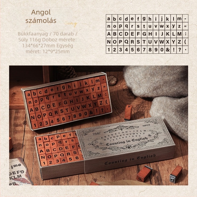 Yuezhen fa naplópecsét retro alfanumerikus kombinációval