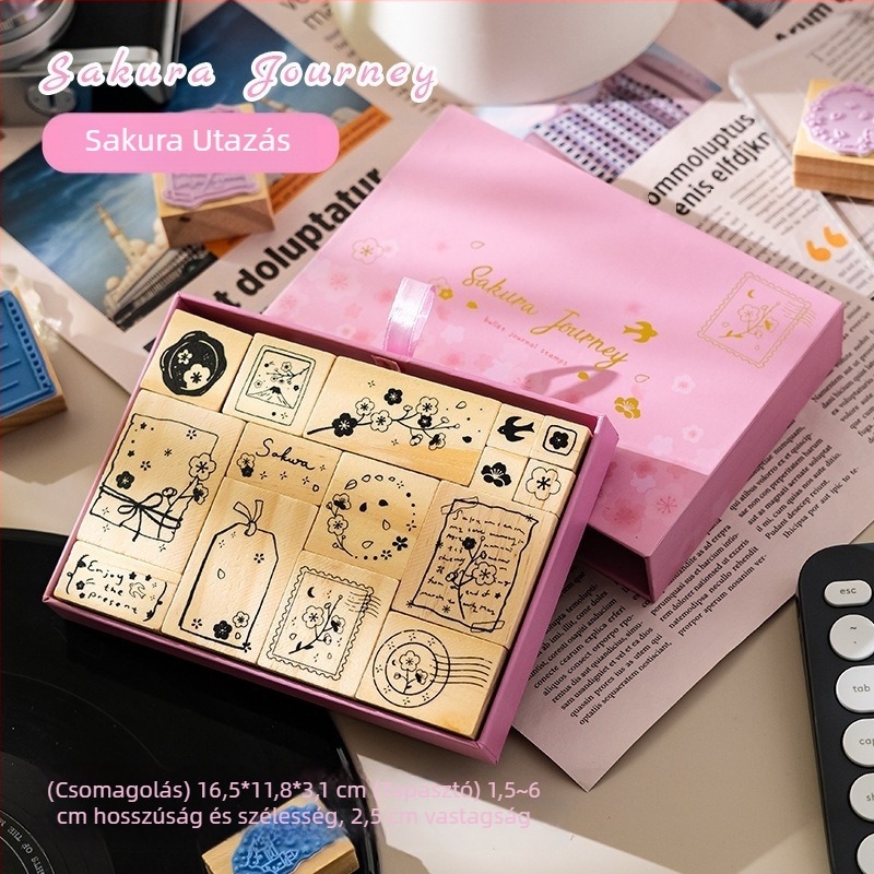 Fából készült napló pecsét – dekoratív pecsét, modell Seal; anyag: fa; kategória: pecsét; cél: dekoráció; üzleti ajándékként megfelelő