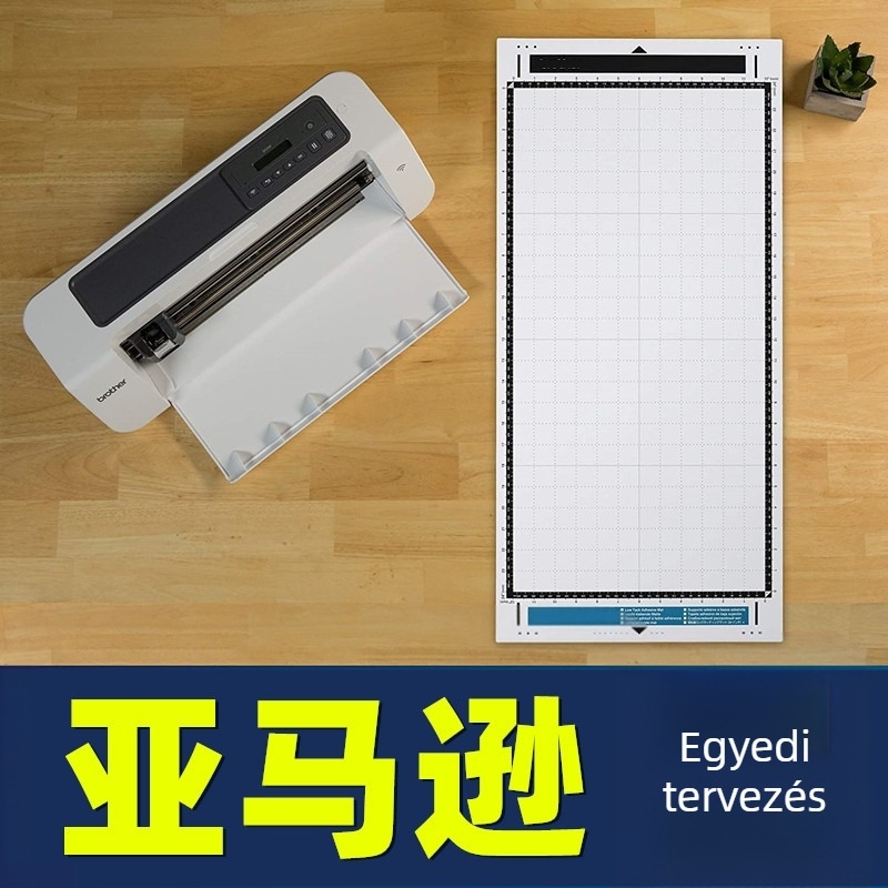 Ragasztóval ellátott vágópad a Brother SDX gravíró géphez — Mori Blue műanyag, felhasználás: rögzített feliratok