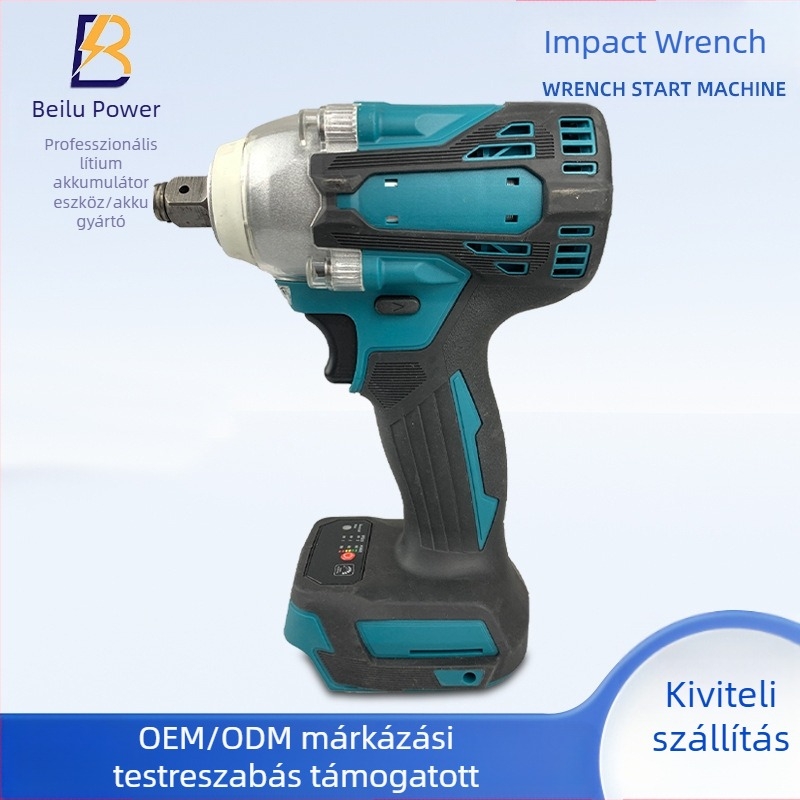 Brushless motoros ütőcsavarhúzó, Li-ion akkumulátorral, 21V, 350 Nm, tömeg 1,06 kg