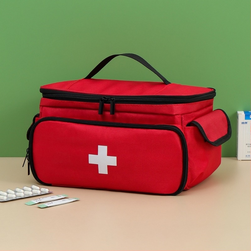 Gyógyszertároló táska – kézitáska-stílus, Oxford anyag, többfunkciós, modell 2264, utazáshoz