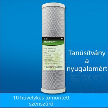 Vízszűrő berendezéshez szűrőelem CTO blokkal, tömörített aktív szénből, szívó filtráció