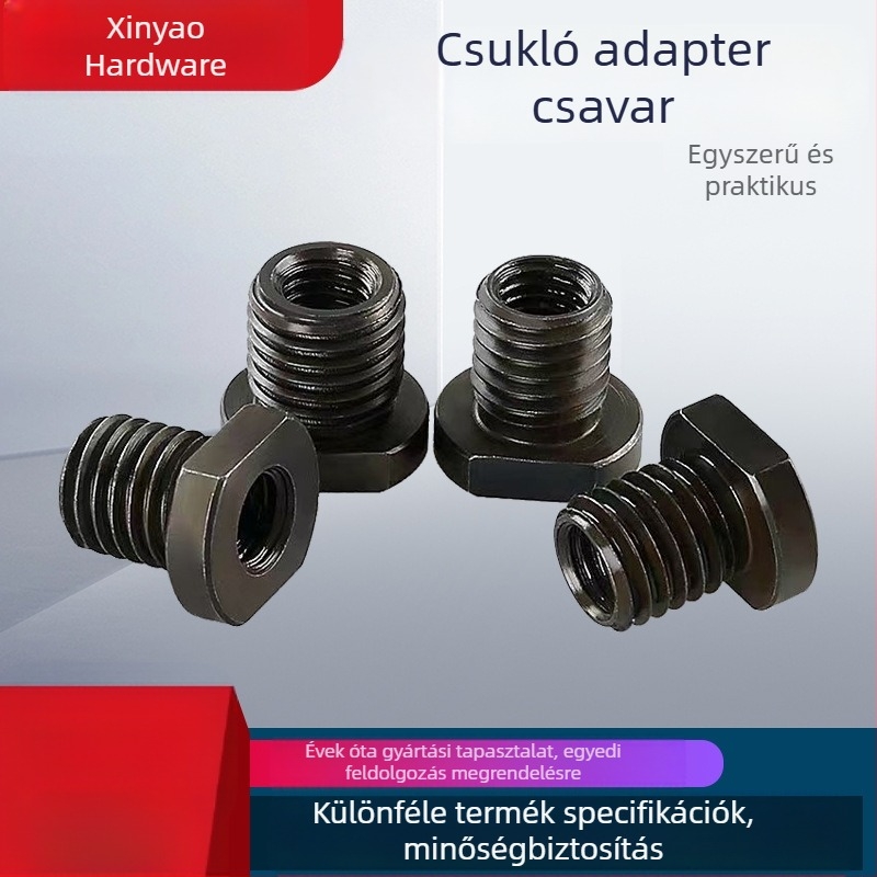 Sarokcsiszoló átalakító adapter M10-ről M14-re, szénacél, elektromos szerszám-kiegészítő