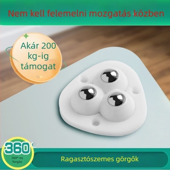 Golyós görgő ragasztós szereléssel – csendes, univerzális bútorokhoz