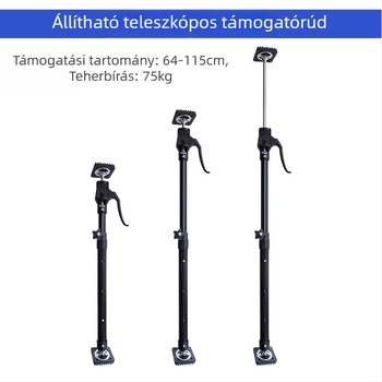 RUITOOL teleszkópos szekrény-támogató rúd, háromfokozat állítás, vastagított rozsdamentes acél váz, 2 részes készlet háztartási szereléshez, márka RUITOOL