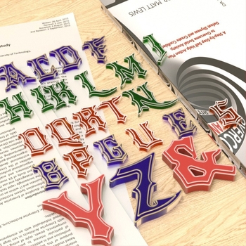 Szilikon forma 26 angol betűs függőkhöz – szabálytalan alakú, epoxikristály DIY, tükrös felület, könnyű kivétel a formából