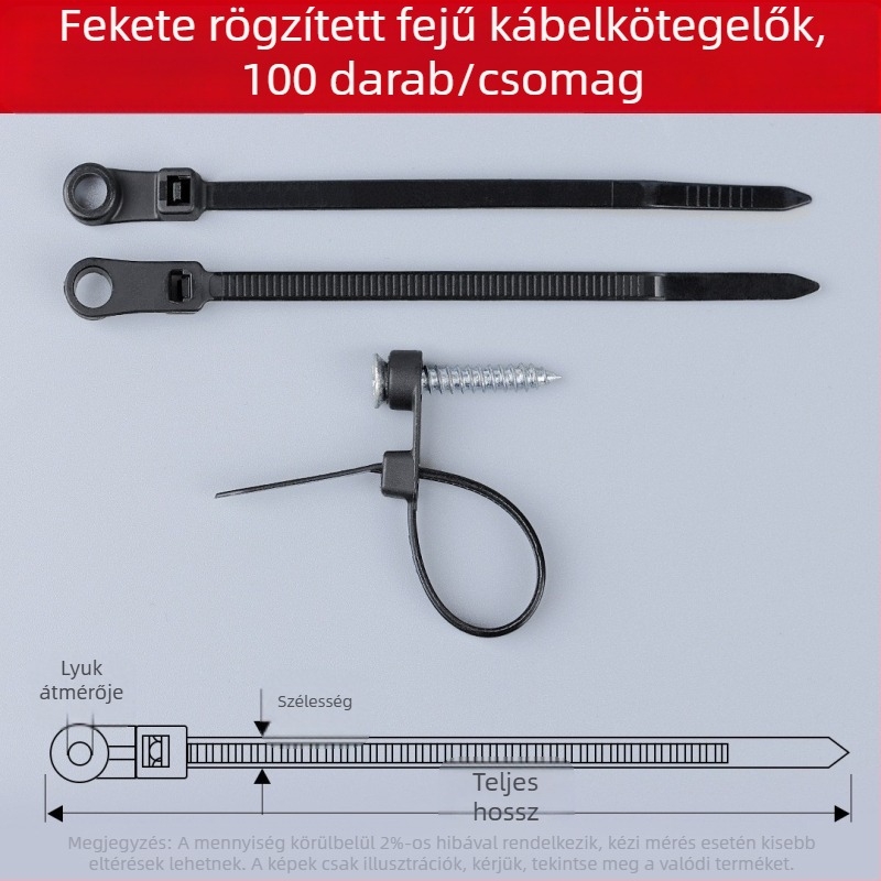 Két végű nylon kábelköteg, önzáró, 94V2, Double handsome márka